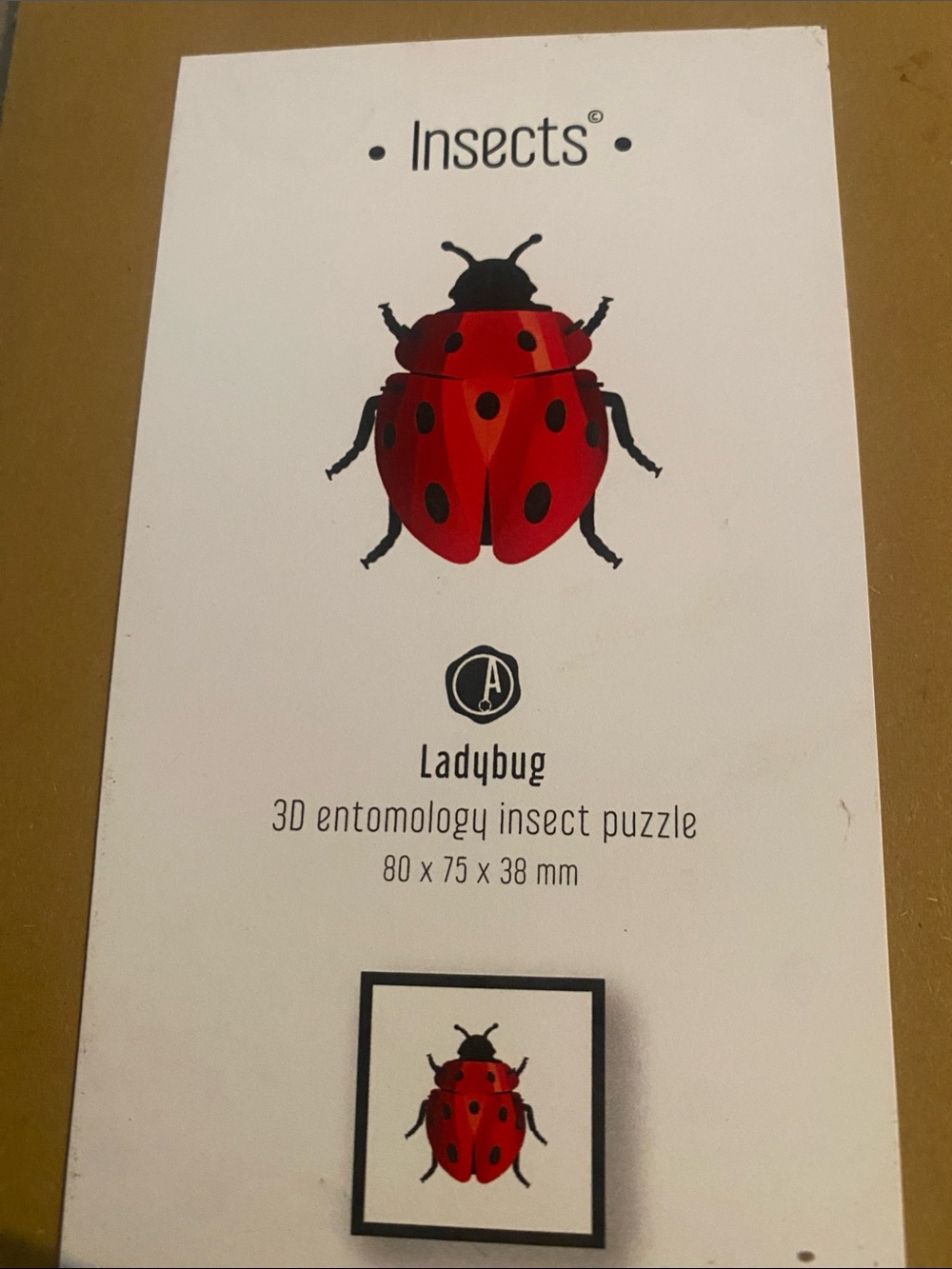 Moma Red Ladybug 3D Insect Puzzle